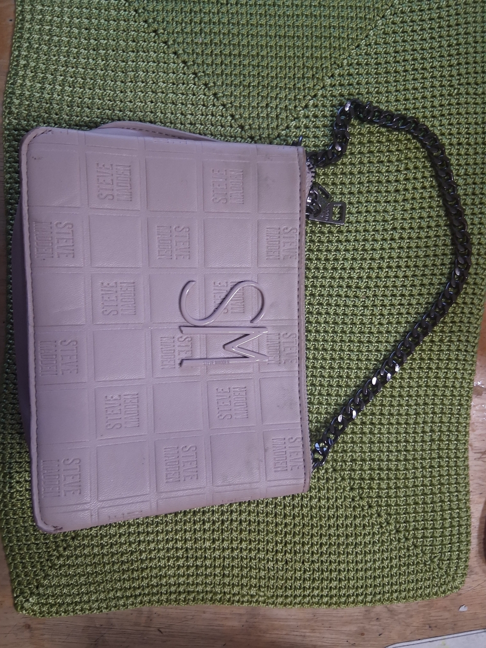 Steve Madden Lilac Embossed Chain Crossbody